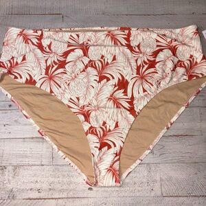 Old Navy Palms Print Swim Bottom High Waist Bikini Bottom Plus Size 4X